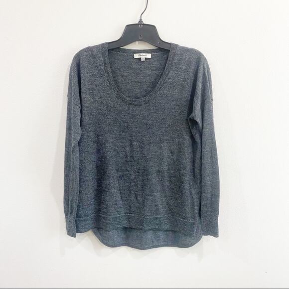Madewell Southstar Wool Blend Sweater Gray XS Minimalist Cozy Layer - Picture 2 of 7